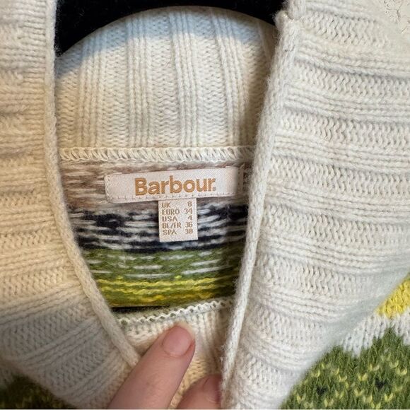Barbour Women’s Barbour Holkham Knit Wool Blend Turtleneck Sweater Size US 4 - Picture 3 of 13